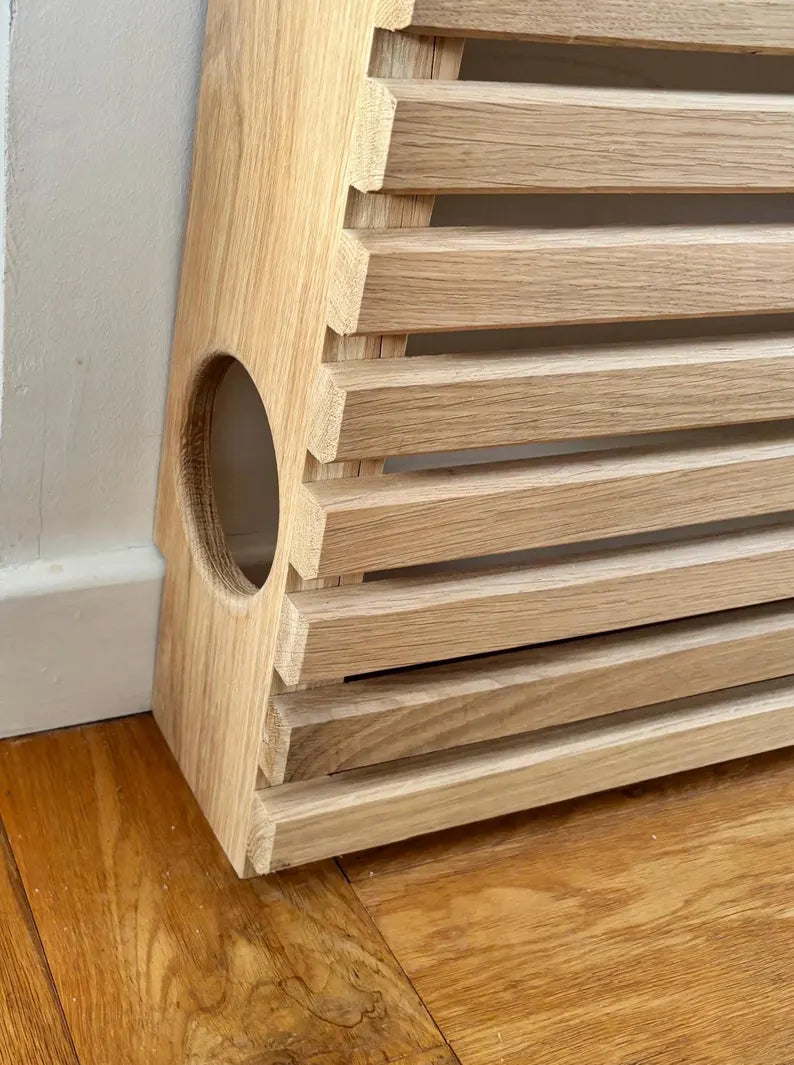 Solid Oak Horizontal Radiator Cover