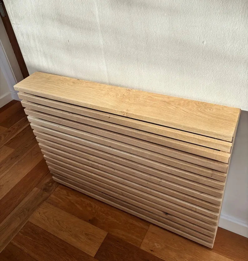 Solid Oak Horizontal Radiator Cover
